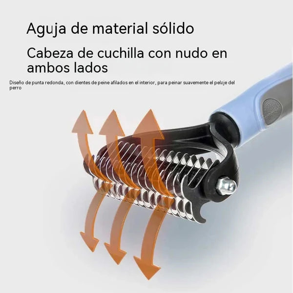 š¶ć2 peƧasćEscova dupla face para higiene e remoção de pelos de animais de estimação
