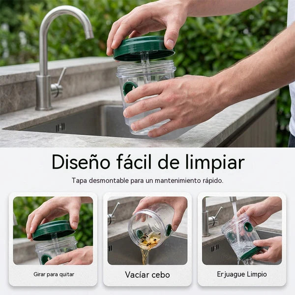 🐝☀️ Armadilha solar para vespas para pátios e jardins 🔋🌿 – Altamente eficiente, recarregável, resistente às intempéries, cobre até 500 metros quadrados.