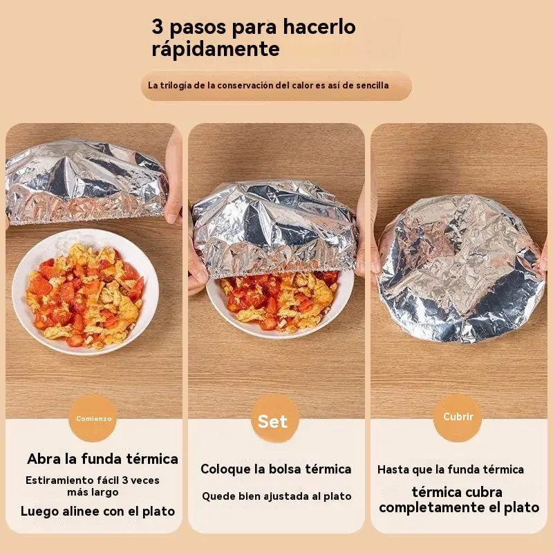 🔥🔥【50/100 unidades】🍎🔥 Tampa térmica de alumínio de qualidade alimentar