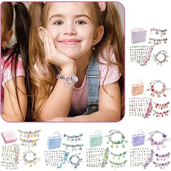 ❀✨Conjunto de pulseiras de desenhos animados para crianças, joias criativas feitas à mão
