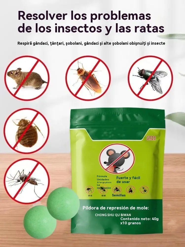 【Preço super baixo - 🔥 Últimos três dias】 Comprimidos poderosos anti-ratos e anti-insetos com flores de cristal de gelo.