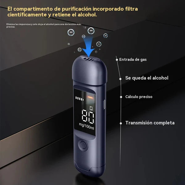 🍷 Medidor de álcool portátil de alta precisão – Meça o seu nível antes de conduzir