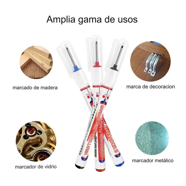 🔥【10/20 unidades】Marcador de furo profundo com ponta longa de 45 mm