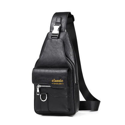 💯🎁Bolsa de ombro retro impermeável para homem.