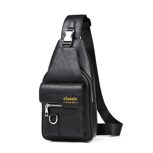 💯🎁Bolsa de ombro retro impermeável para homem.