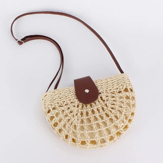 👜 OFERTA LIMITADA 35% DESCONTO! ✨ Bolsa a tiracolo artesanal em estilo boho, com alça ajustável e design super leve ✨