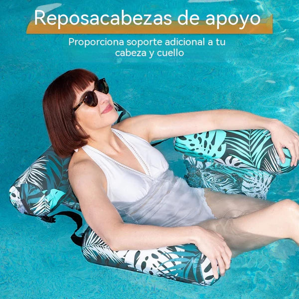 🏊Grande oferta de verão com 35% de desconto! 💺 Cadeira flutuante insuflável: confortável, estável e perfeita para relaxar na água 🌊