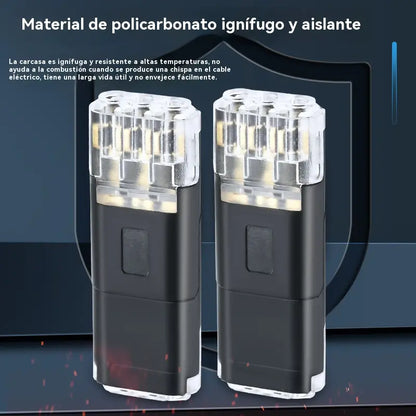 【20/40/60 peças】🏆 Conector sem soldadura e com decapagem de fios, encravamento de três fios