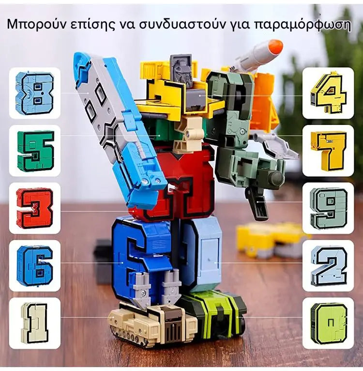 🔥🤖【Mais Vendido】🧒Robô Digital Transformável de Brinquedo para Crianças