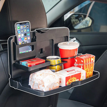 🚗Mesa de jantar pequena para carro, mesa dobrável com função de arrumação.