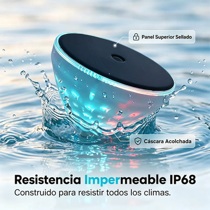 ☀️🐠 Candeeiro solar flutuante para piscina com projeção de peixes💡💦