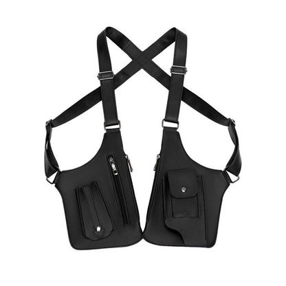 🔥Ofertas imbatíveis em 2026!🔥Bolsa a tiracolo de camada dupla para homem com vários bolsos，Resistente a riscos e ao desgaste.