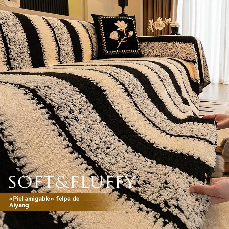 🛋️Oferta especial de Navidad para madrugadores:🎉 funda de sofá suave y antideslizante de felpa🍂【180*130cm】【180*150cm】