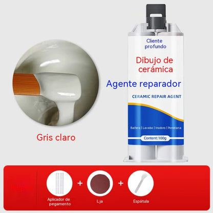 Compre um e leve outro grátis! Reparador de fissuras em azulejos; Reparador de esmalte para azulejos - dois frascos da mesma cor.