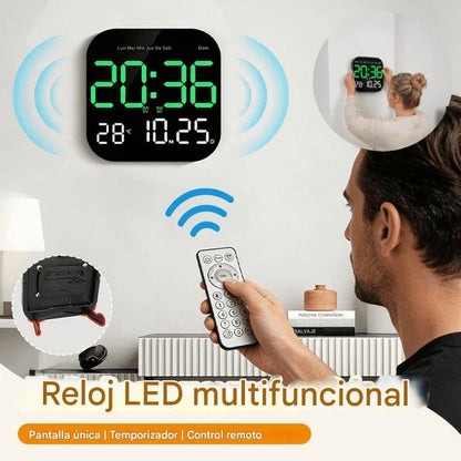 🕰️🛏️ Relógio digital adequado para casa e escritório, com regulação de brilho/temperatura.