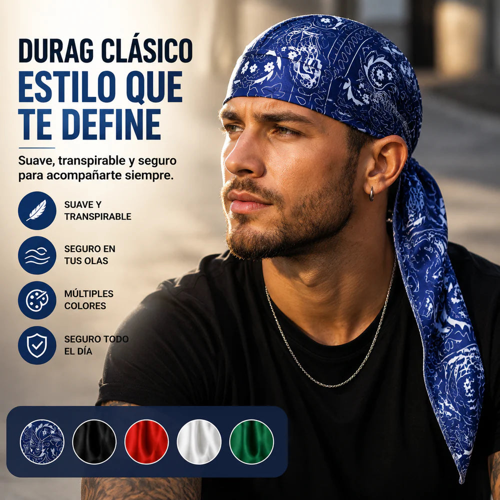 🏝【Embalagem com uma ótima relação qualidade-preço – 5 peças】Chapéu/lenço de cabeça elegante em estilo retro, feito de seda respirável.