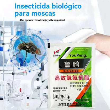 🦟🪰【5/10/15/20 sacos】O inseticida em pó à base de cipermetrina mais eficaz e de alta eficiência, pode ser usado em quintas/residências/áreas externas