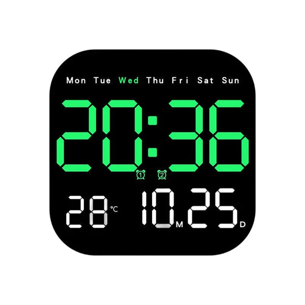 🕰️🛏️ Relógio digital adequado para casa e escritório, com regulação de brilho/temperatura.
