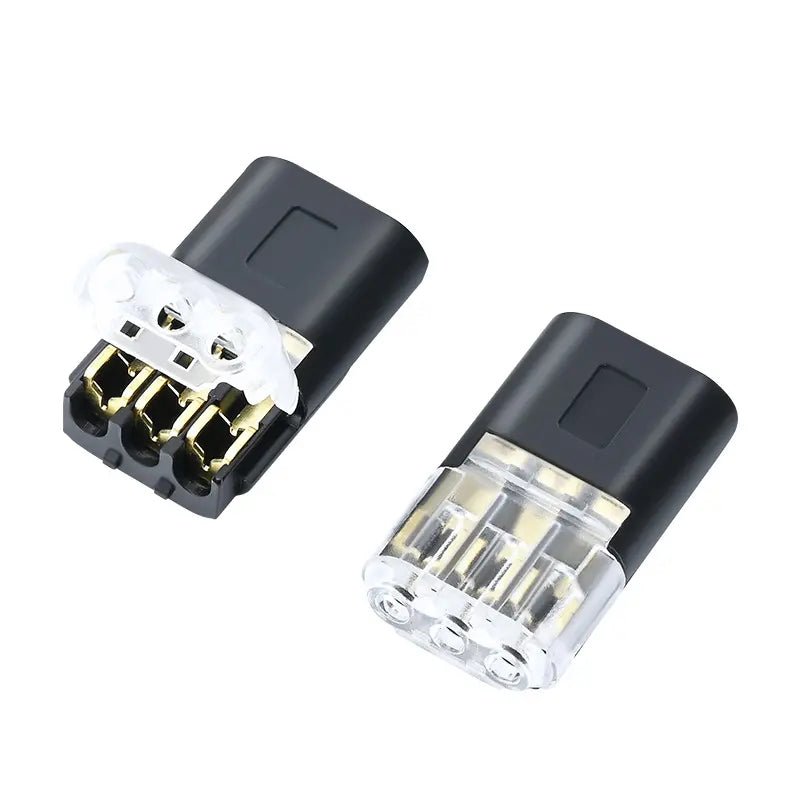 【20/40/60 peças】🏆 Conector sem soldadura e com decapagem de fios, encravamento de três fios