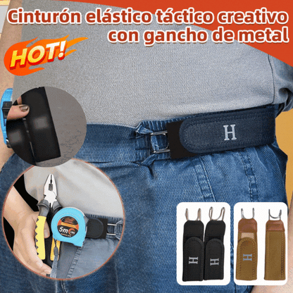 Cinto ajustável e confortável com fivela universal elástica em velcro.