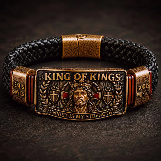 ✨Pulseira cristã ajustável, um lembrete constante para manter a fé e a esperança.