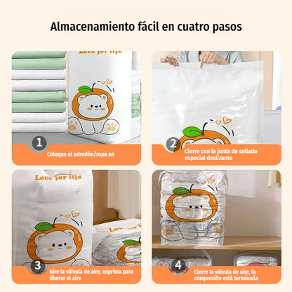 ✨🗃️ 5 artigos por 27.4 euros 💨 Saco de armazenamento a vácuo grande e compressível: não necessita de bomba, à prova de fugas e ideal para poupar espaço nas malas e em casa ✈️