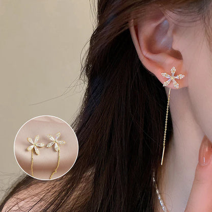 Compre um e leve outro grátis! Brincos com pendente com borla, elegantes e estilosos!
