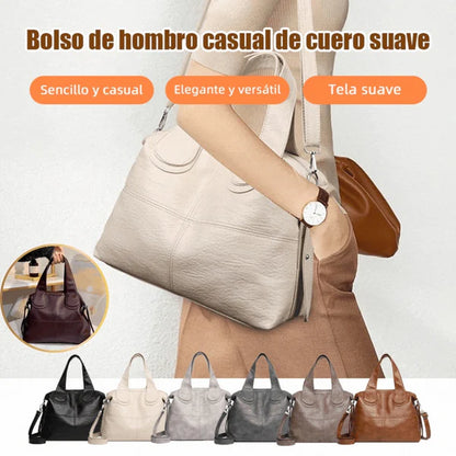🔥🎒Bolsa de senhora 2026: Pele macia, casual, versátil e com grande capacidade.