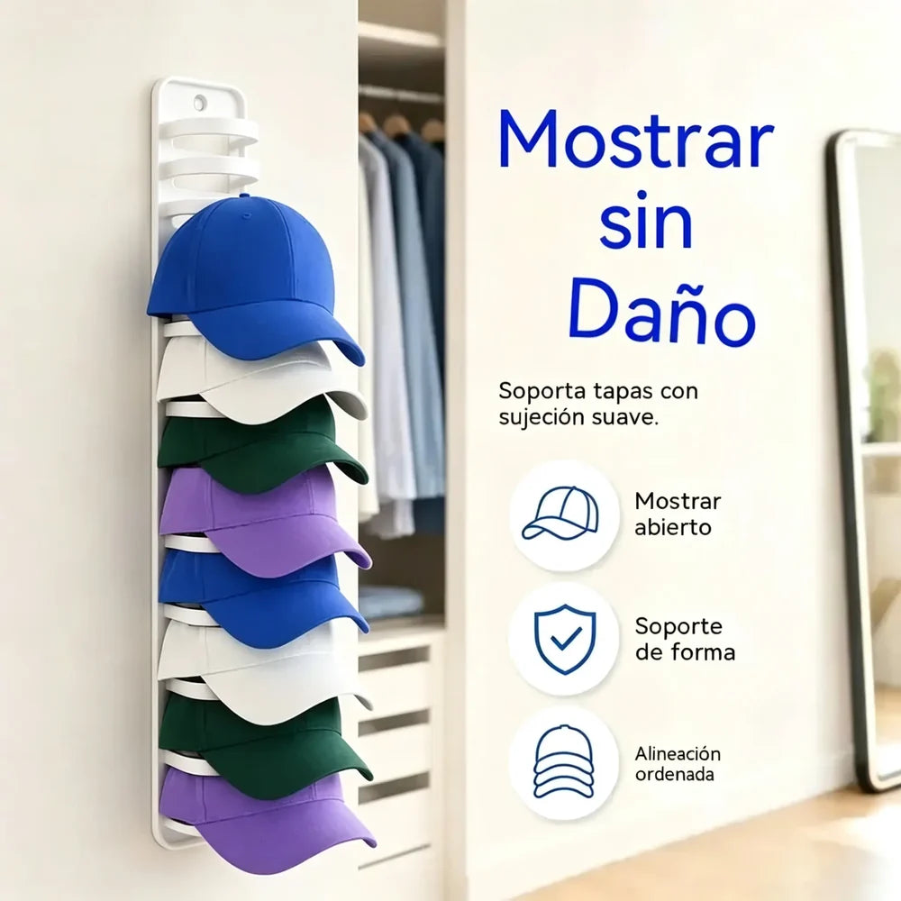 【2 peças】Organizador de chapéus que poupa espaço