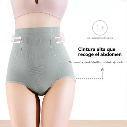 [7/14 peças] Roupa interior impermeável e antibacteriana de cintura alta