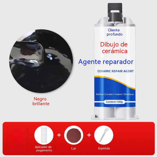 Compre um e leve outro grátis! Reparador de fissuras em azulejos; Reparador de esmalte para azulejos - dois frascos da mesma cor.
