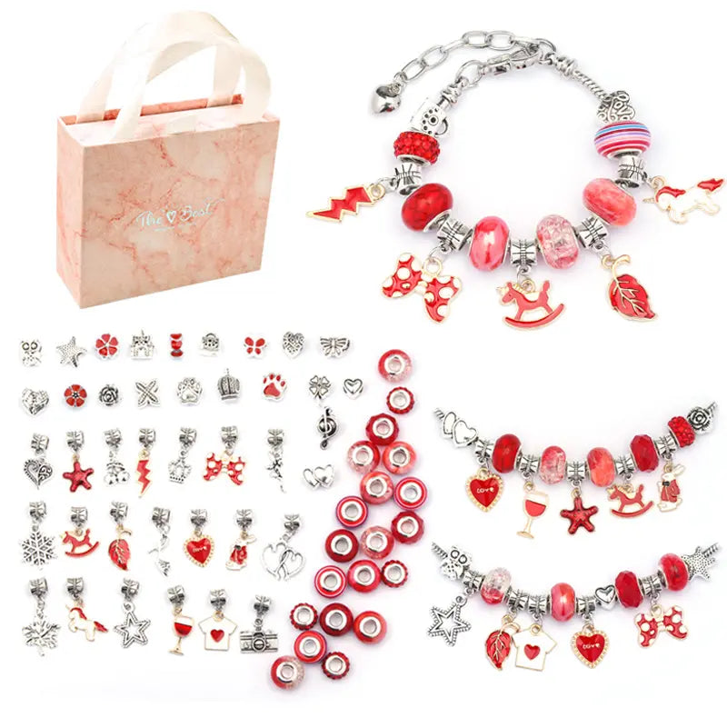 ❀✨Conjunto de pulseiras de desenhos animados para crianças, joias criativas feitas à mão