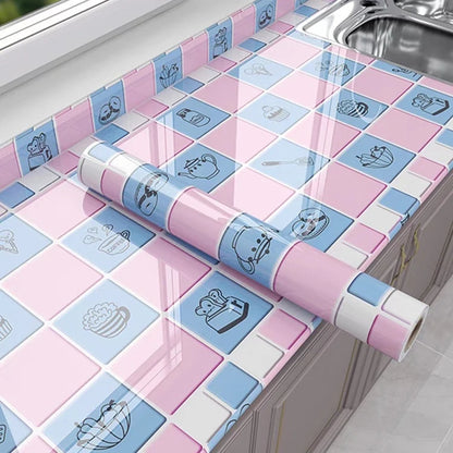 ♨️♨️【40cm*12m】 Folha de alumínio adesiva removível – À prova de gordura, resistente ao calor e fácil de limpar