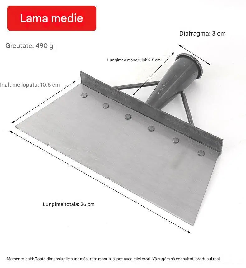 🔥🐖🐏🐓A pá de aço manganês para limpeza de estrume é ideal para jardinagem, ajudando a remover ervas daninhas e fertilizantes.