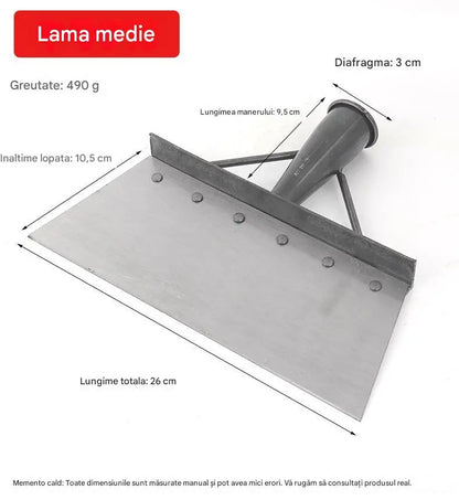 🔥🐖🐏🐓A pá de aço manganês para limpeza de estrume é ideal para jardinagem, ajudando a remover ervas daninhas e fertilizantes.