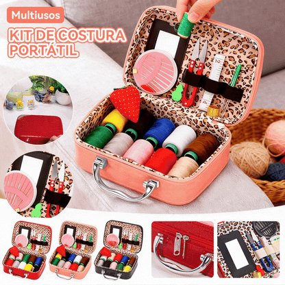 🔥🎁🧵Conjunto portátil multifuncional de agulha e linha