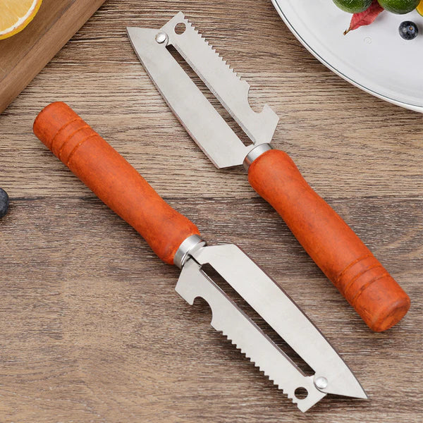 🥕 Compre 1, leve 1 grátis! ✨ Descascador de cozinha multifuncional: Fabricado em aço inoxidável com pega ergonómica, ideal para frutas, legumes e carne 🔪