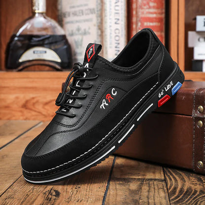 💯🔥【39-48】Sapatos casuais para homem para negócios, fabricados em pele impermeável e resistente a manchas, com sola macia para maior conforto.