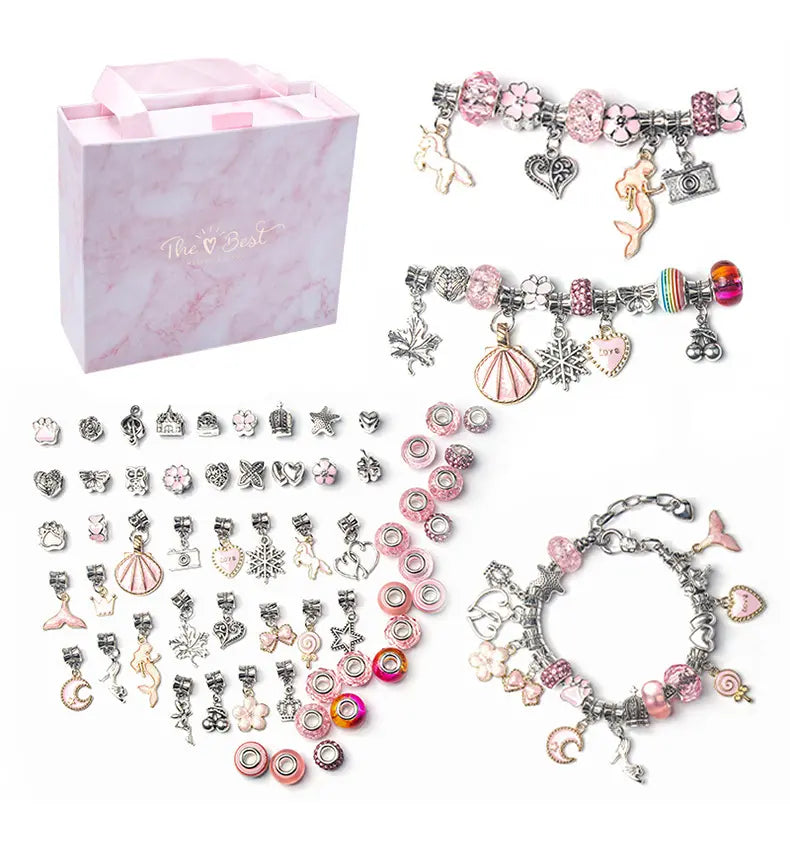 ❀✨Conjunto de pulseiras de desenhos animados para crianças, joias criativas feitas à mão