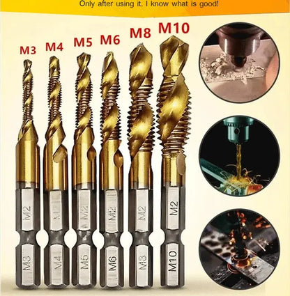 🔥【Compre 6 e leve 6 grátis (12 peças)】🧰🔩 Conjunto de brocas multiusos