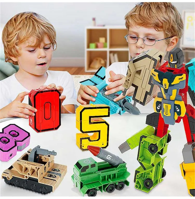 🔥🤖【Mais Vendido】🧒Robô Digital Transformável de Brinquedo para Crianças