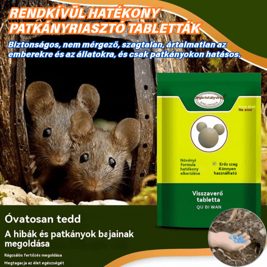 【Preço super baixo - 🔥 Últimos três dias】 Comprimidos poderosos anti-ratos e anti-insetos com flores de cristal de gelo.