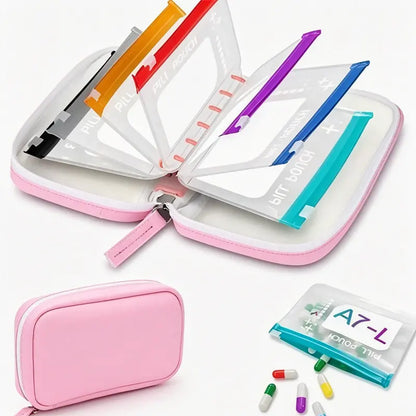 (Página 14)💊 Bolsa impermeável para medicamentos – Organizador portátil para medicamentos e acessórios, ideal para viagens, uso doméstico e diário.