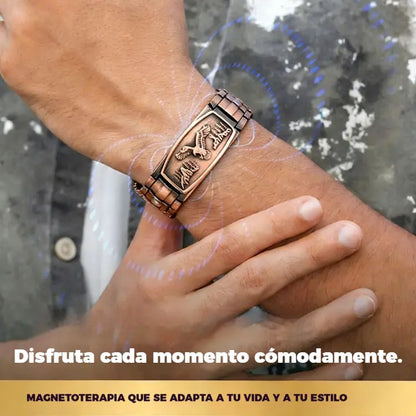 🔥【Pulseira + Colar】Pulseira magnética para homem com design de águia