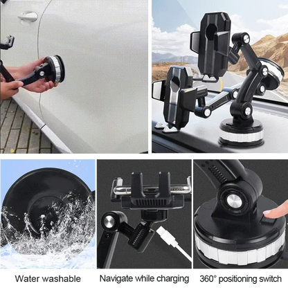 🚗Suporte multifuncional para telemóvel no automóvel, suporta até 5 kg!
