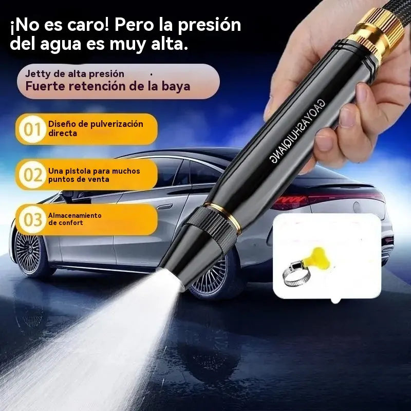 💧🚗🔥Novo bocal de lavagem de alta pressão para automóveis, universal para regar flores, lavar automóveis e limpar pavimentos.