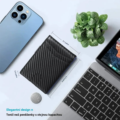 Um item indispensável para homem 👛 Carteira masculina minimalista com proteção RFID 👨
