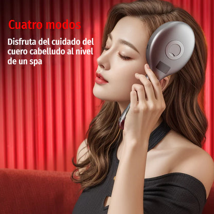 💆‍♀️Pente massajador com spray que relaxa o couro cabeludo, pente massajador para estilizar e cuidar do cabelo em casa com massagem vibratória.