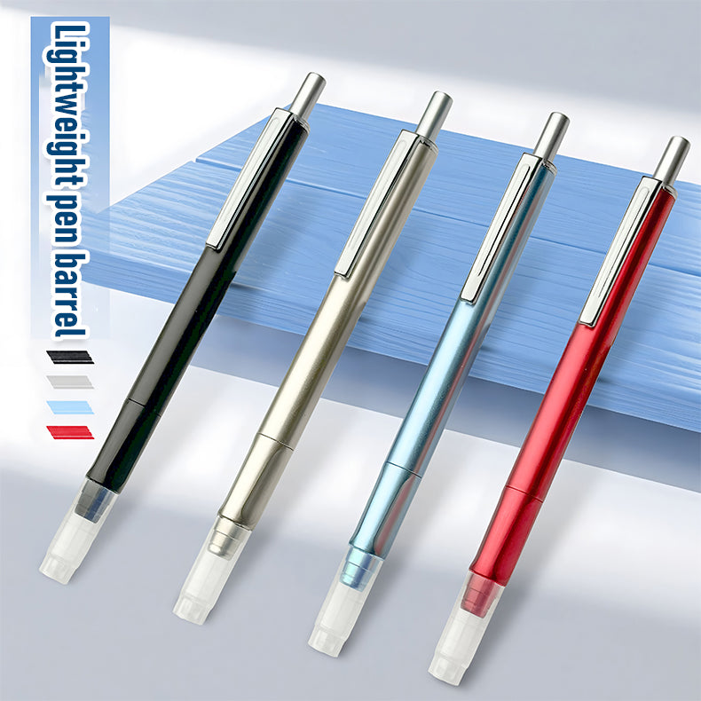 🖋️Caneta esferográfica Click, EF 0.38, novo modelo para estudo e escritório, conjunto com 2 canetas + 50 cartuchos.