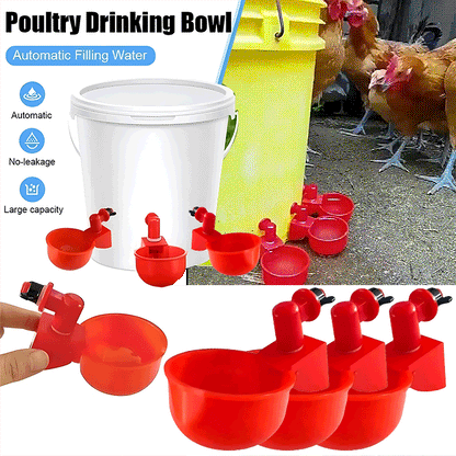 🐔 🎁 Bebedouros automáticos para aves (com berbequim incluído) --💧 Poupe tempo, sem mais trocas diárias de água